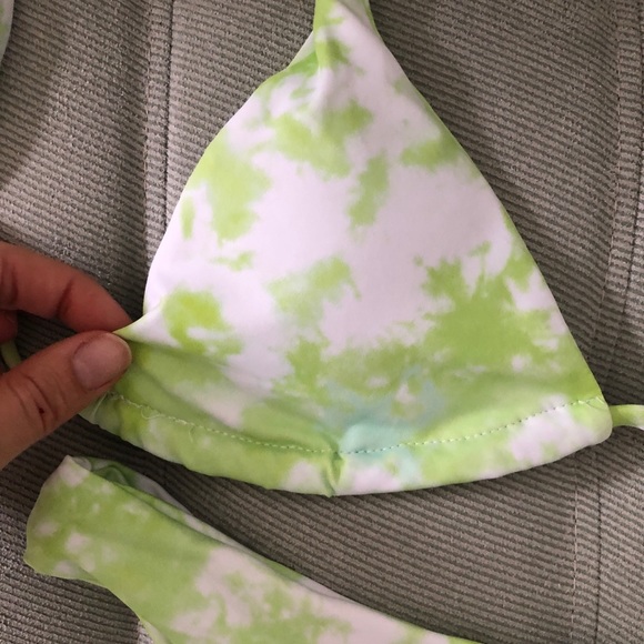 Green tie dye bikini - Picture 2 of 6